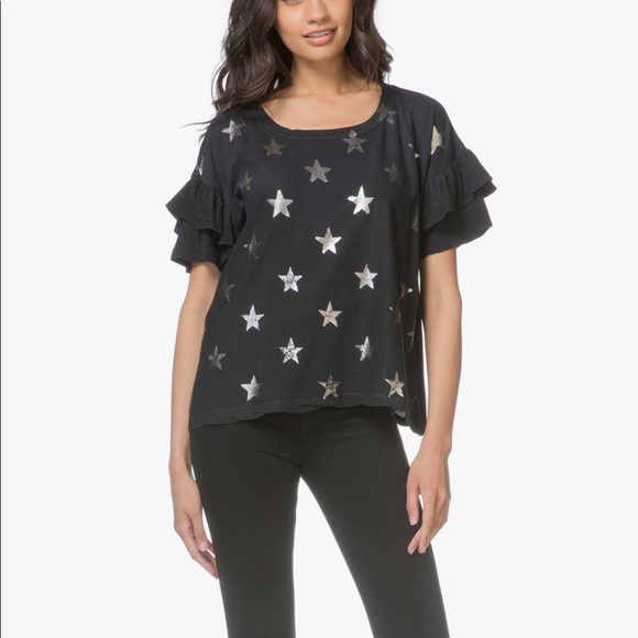 Current Elliott Ruffle Roadie Tee - Picture 4 of 4